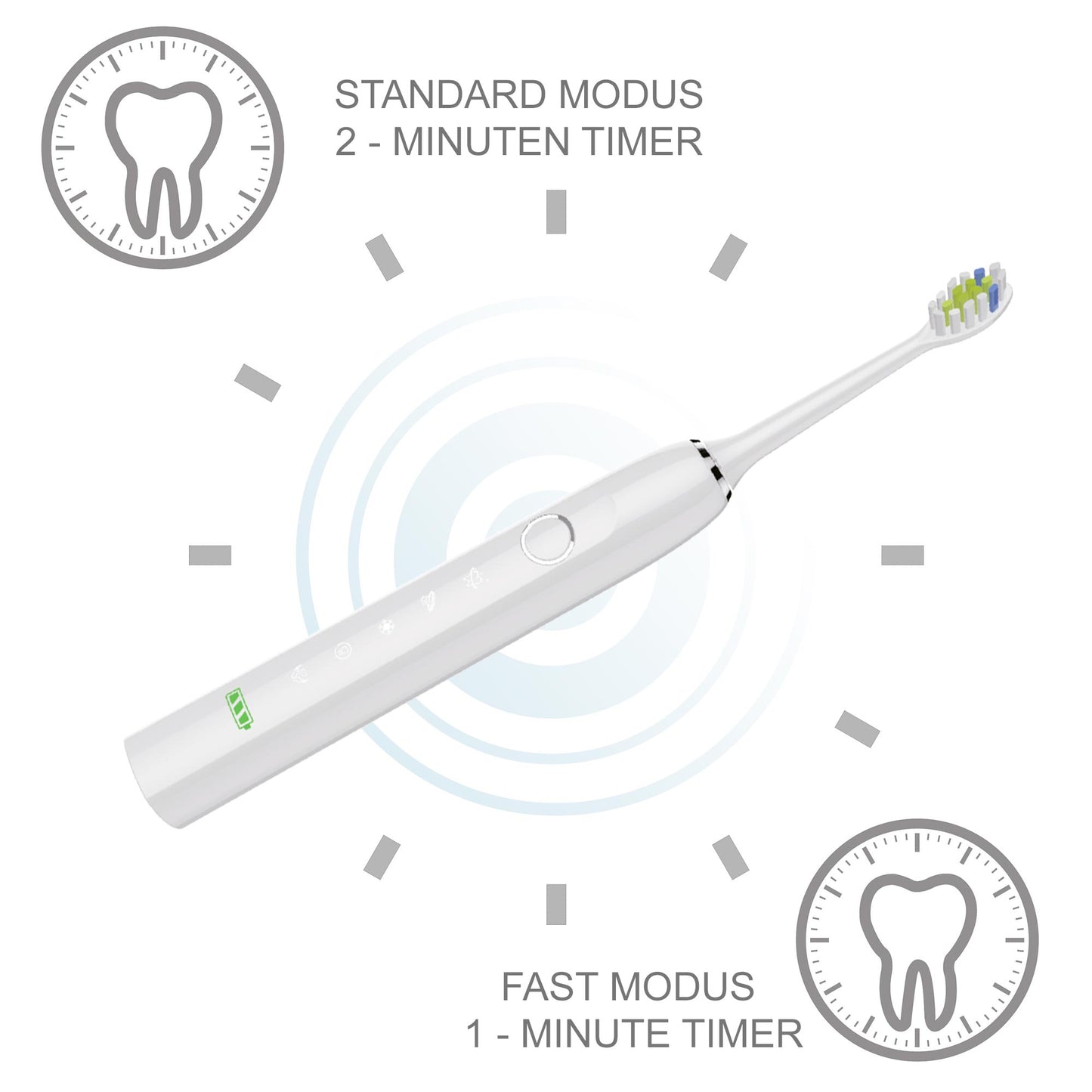 elektrische zahnbürste mit langen akku